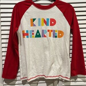 Matilda Jane Red and White Kind Hearted Long Sleeve Tee